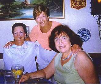 Sonia (standing) with friends, Sarasota, FL, April 2002